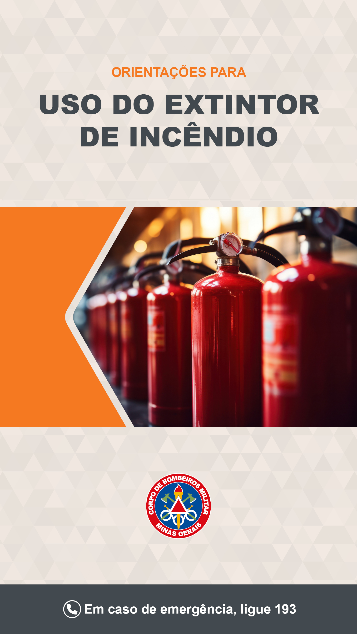 Uso do extintor de incêndio